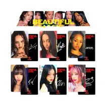 Cartões Lomo Kpop KATSEYE 6 Peças BEAUTIFUL CHAOS Megan Daniela MANON LARA SOPHIA Cartões