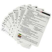 Cartões M.A.R.C.H. Rescue Essentials Kit com 10 Unidades, Guia Rápido Cartões M.A.R.C.H. Rescue Essentials Kit com 10 Unidades, Guia Rápido