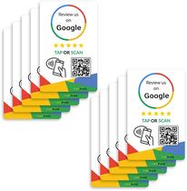 Cartões NFC e QR TapSnap para Avaliações do Google Kit com 10