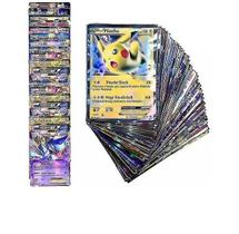 Cartões Pokémon, 100 peças, arte completa do estilo TCG raro Holo EX