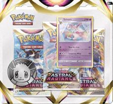 Cartões Pokémon SAS10 Astral Radiance, pacote com 3 unidades, Blister Sylveon