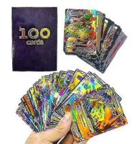 Cartões Pokémon Vmax, 100 unidades, Box Game Boosters