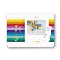 Cartões Postais Caran d'Ache Rainbow com 12