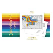 Cartões Postais Caran D'ache Rainbow para Colorir 12 Unidades - CARANDACHE OFFICE