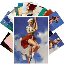 Cartões Postais PIXILUV Vintage Pinup Girls 24 unidades 11x15 cm Cartões Postais PIXILUV Vintage Pinup Girls 24 unidades 11x15 cm