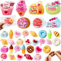 Cartões-presente com brinquedos Candy Mochi Squishy JOYIN, 28 pacotes