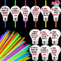 Cartões-presente de Dia dos Namorados com Glow Sticks, 36 pacotes Cartões-presente de Dia dos Namorados com Glow Sticks, 36 pacotes