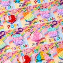 Cartões-Presente JOYIN para o Dia dos Namorados - 30 Pacotes com Chaveiros Pop Bubble Cartões-Presente JOYIN para o Dia dos Namorados - 30 Pacotes com Chaveiros Pop Bubble