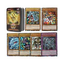 Cartões Yugioh Holográficos Em Inglês 66-148pcs Com Caixa De Lata Yu Gi Oh Blue Eyes Exodia Duel