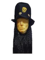 Cartola Com Cabelo E Caveira Em Eva Cartola Com Cabelo E Caveira Em Eva