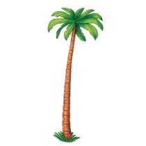 Cartolina de papel com tema Luau Palm Tree Beistle Jointed de 6 pés, pacote com 2 unidades