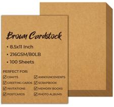 Cartolina Ohuhu Brown Kraft 216gsm 100 folhas - 21x29,7cm Cartolina Ohuhu Brown Kraft 216gsm 100 folhas - 21x29,7cm