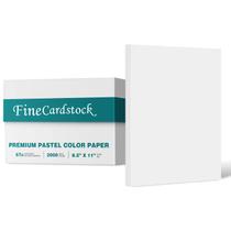 Cartolina, papel S, impressão superfina, 8,5 x 11 polegadas, 67 lb, 2000 folhas Cartolina, papel S, impressão superfina, 8,5 x 11 polegadas, 67 lb, 2000 folhas