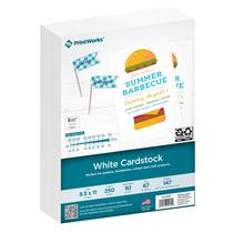 Cartolina PrintWorks White 8,5 x 11 147 g/m2 250 folhas 67 lb