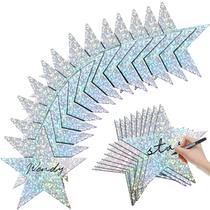 Cartolina Star Cutouts Epakh, 36 peças, 28 cm, prata brilhante