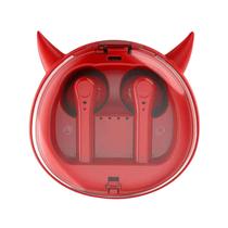 Cartoon Cute Pet Devil Redução de Ruído Sem Fio Bluetooth Headset BT.v5.0, Com 15mm Grande Driver Modo Transparente