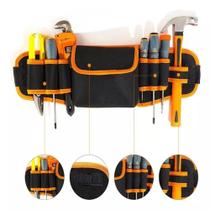 Cartucheira eletricista cinto organizador de ferramentas carpinteiro bolsa com bolsos para pedreiro - AUTOTOOLS