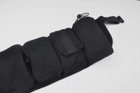 Cartucheira Slim em Lona seis 6 bolsos.