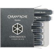 Cartucho Caneta Tinteiro com 6 unidades Chromatics Cosmic Black Caran D'Ache 8021.009 - Caran Dache
