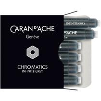 Cartucho Caneta Tinteiro com 6 unidades Chromatics Grey Infinite Caran D'Ache 8021.005