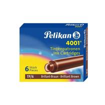 Cartucho Caneta Tinteiro Pelikan 4001 Tp/6 Brilliant Brown