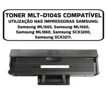 Cartucho Compatível Samsung Mlt-d104s Ml1660 Ml1665 1.5k