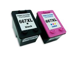 Cartucho compatível smt600667xl (kit bk+color) *** alto rendimento - kit com 2 cartuchos