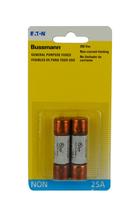 Cartucho de baixa tensão Fuse Bussmann NON-25 25A 250V Pacote 2 Cartucho de baixa tensão Fuse Bussmann NON-25 25A 250V Pacote 2