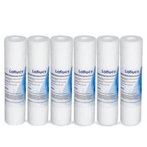 Cartucho de filtro de água Lafiucy Sediment 10x2,5 5 mícrons 6pk