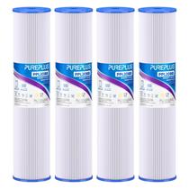Cartucho de filtro de água PUREPLUS 20x4.5 para água de poço, pacote com 4