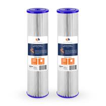 Cartucho de filtro de sedimentos de água Aquaboon 20", 5 mícrons, pacote com 2