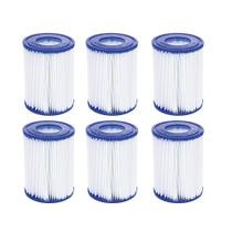 Cartucho de filtro para piscina 6 unidades compatible con Lay Z Spa Cartucho de filtro para piscina 6 unidades compatible con Lay Z Spa