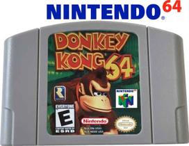 Cartucho de Jogo Donkey Kong 64 N64 Fita Versão Dos Eua Para CONSOLE De Jogos De 64 Bits Novo IMPORTADO Cartucho de Jogo Donkey Kong 64 N64 Fita Versão Dos Eua Para CONSOLE De Jogos De 64 Bits Novo IMPORTADO