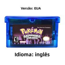 Cartucho De Jogo GBA De 32 Bits Da Série Pokémon Multilíngue Cartão De Console Esmeralda Rubi