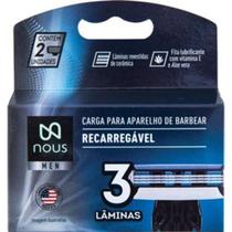 Cartucho De Lâminas Aparelho De Barbear 3 Lâminas 2 Unidades