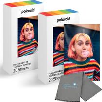 Cartucho de papel fotográfico Polaroid Hi Print 2x3 40 Photos, pacote com 2