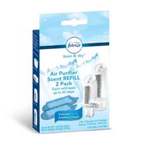 Cartucho de recarga de perfume para purificador de ar Febreze Linen & Sky, pacote com 2 Cartucho de recarga de perfume para purificador de ar Febreze Linen & Sky, pacote com 2