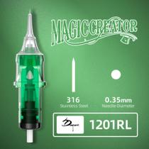 Cartucho de Tatuagem com Encaixe Universal MagicCreator 10 unidades