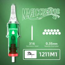 Cartucho de Tatuagem com Encaixe Universal MagicCreator 10 unidades