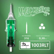 Cartucho de Tatuagem com Encaixe Universal MagicCreator 10 unidades
