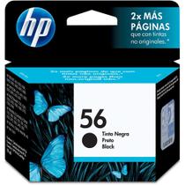 Cartucho de tinta 56 c6656ab preto genuíno 19 ml