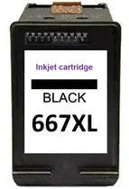 Cartucho de tinta 667xl preto 667 667 xl 1275 2375 2376 2776 6475 6476 black compativel