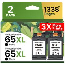 Cartucho de Tinta Adoccur 65XL Preto de Alto Rendimento 2 Unidades Cartucho de Tinta Adoccur 65XL Preto de Alto Rendimento 2 Unidades