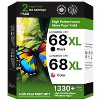 Cartucho de Tinta Adoccur 68XL Preto e Colorido Kit com 2 Cartucho de Tinta Adoccur 68XL Preto e Colorido Kit com 2