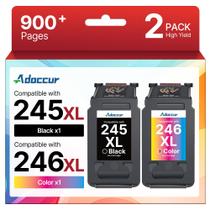 Cartucho de tinta Adoccur PG-245XL CL-246XL, pacote com 2 unidades Cartucho de tinta Adoccur PG-245XL CL-246XL, pacote com 2 unidades