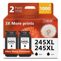 Cartucho de Tinta Ankink 245XL Preto Compatível, Kit com 2 Unidades