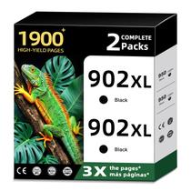 Cartucho de Tinta Ankink 902XL Preto de Alto Rendimento 2 Unidades Cartucho de Tinta Ankink 902XL Preto de Alto Rendimento 2 Unidades