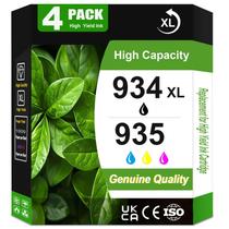 Cartucho de Tinta ASANSH 934XL 935 Alto Rendimento 4 Unidades Cartucho de Tinta ASANSH 934XL 935 Alto Rendimento 4 Unidades