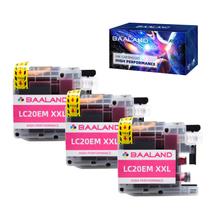 Cartucho de Tinta BAALAND LC20E Magenta XXL - Pacote com 3 Cartucho de Tinta BAALAND LC20E Magenta XXL - Pacote com 3