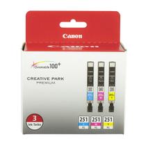 Cartucho de tinta Canon CLI-251XL, pacote multicolorido de 3 cores